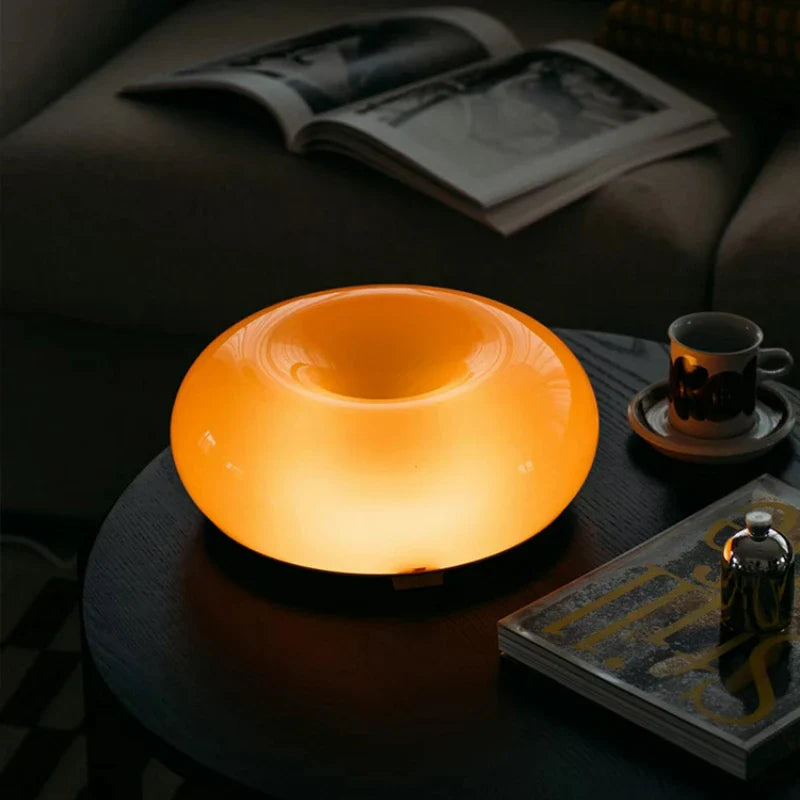 Cute Donut Lamp Orange Table Lamp