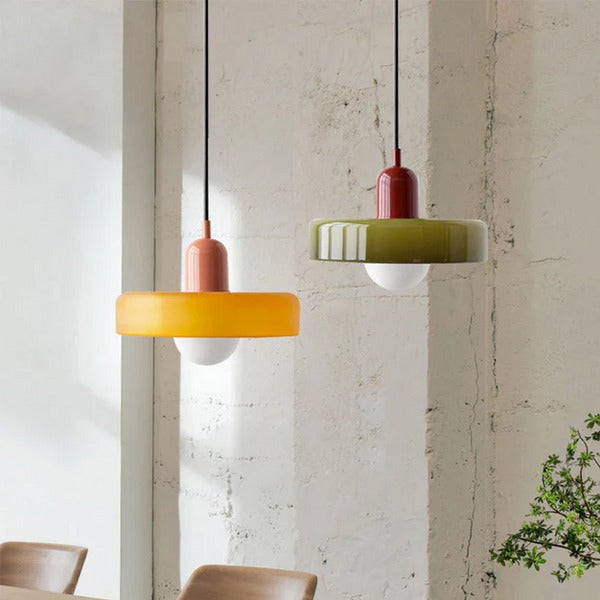 Bauhaus Colorful Glass Pendant Light