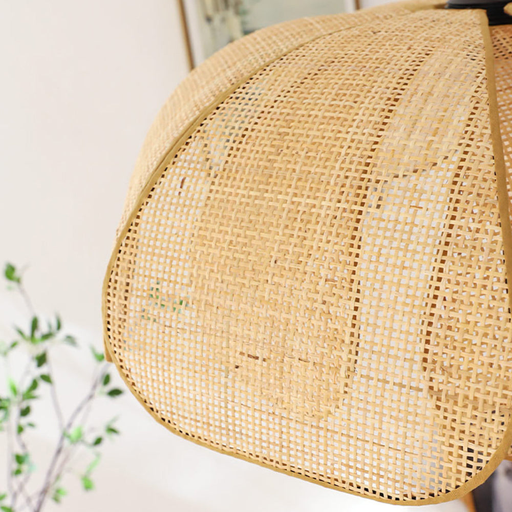 Rattan Petal Rustic Lamp Shade Ceiling Light