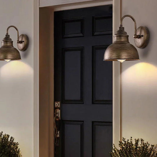 VintageGlow - Retro wall light for outdoors