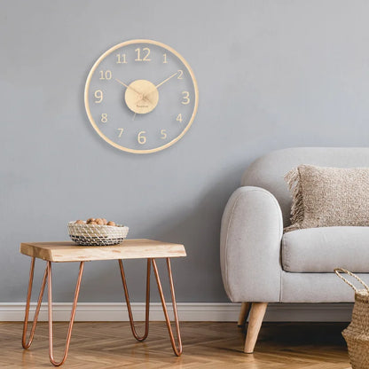 Claritytime | wall clock made of transparent glass