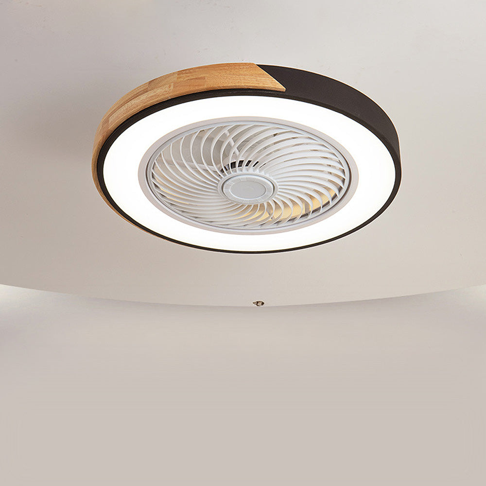 Modern Wood Ceiling Fans With LED Lights