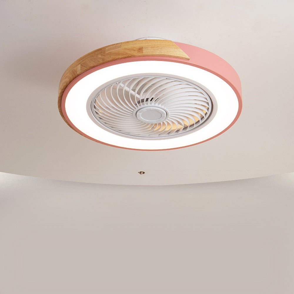 Modern Wood Ceiling Fans With LED Lights