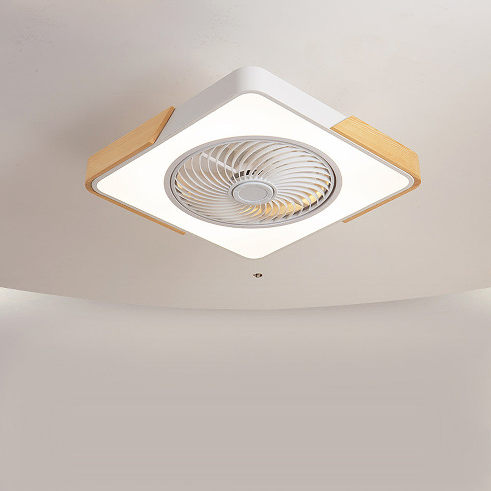 Modern Wood Ceiling Fans With LED Lights