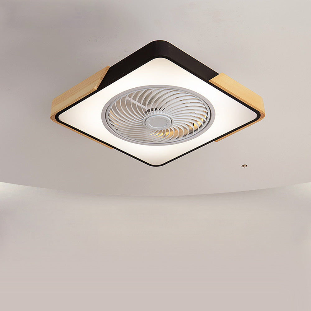 Modern Wood Ceiling Fans With LED Lights