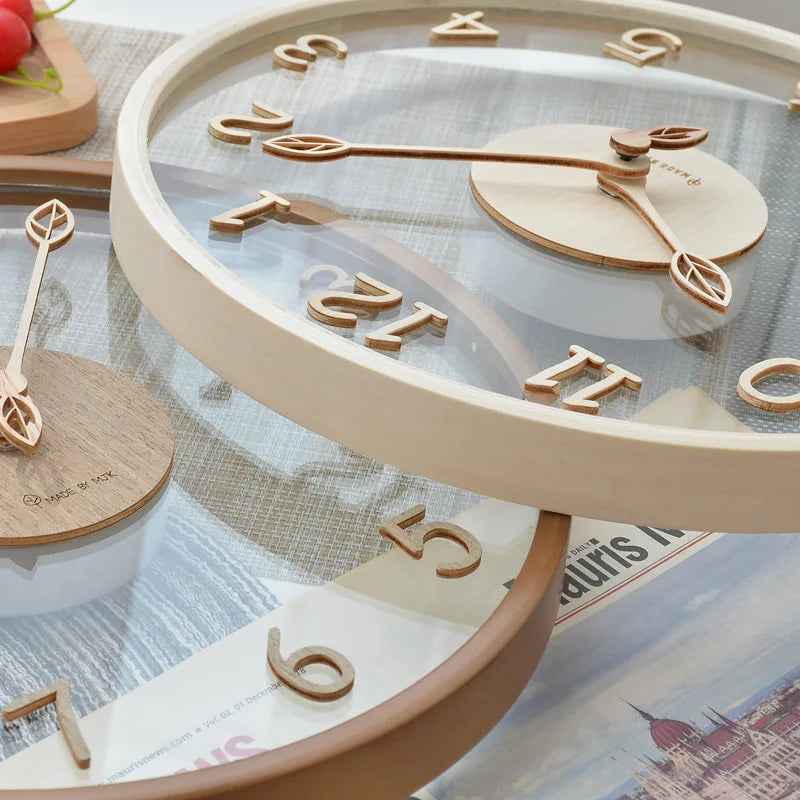 Claritytime | wall clock made of transparent glass