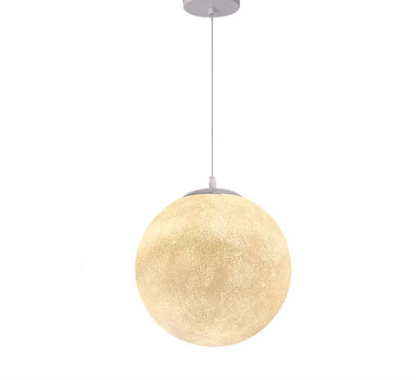 Commercial design exhibition room resin chandelier bar restaurant decor moon pendant lamp