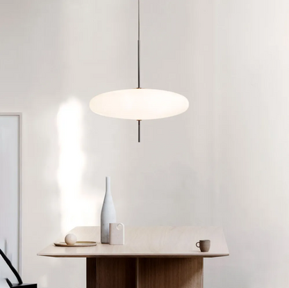 Danish designer acrylic pendant light nordic modern milk white chandelier