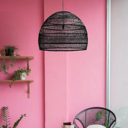 Boho kitchen island lighting diy natural rattan chandelier lamp shades