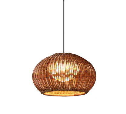 Outdoor waterproof pendant light homestay rattan lighting