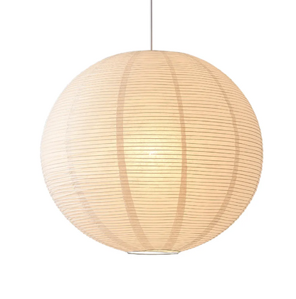 Japanese simple wabi-sabi ball chandelier inspired paper hanging lamp