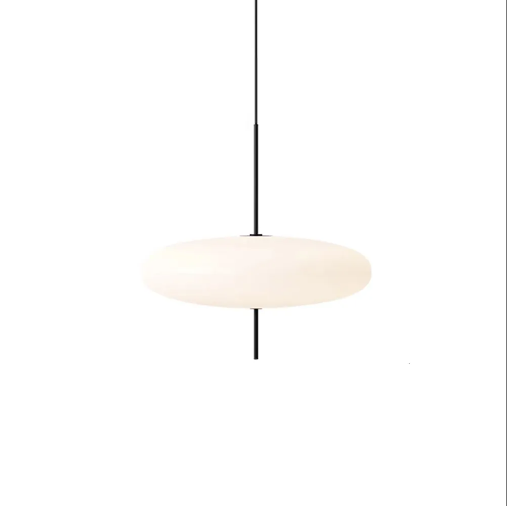 Danish designer acrylic pendant light nordic modern milk white chandelier