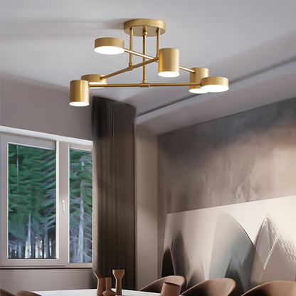 Metal Painted Finishes LED Ceiling Light Circle Design Flush Mount Lights