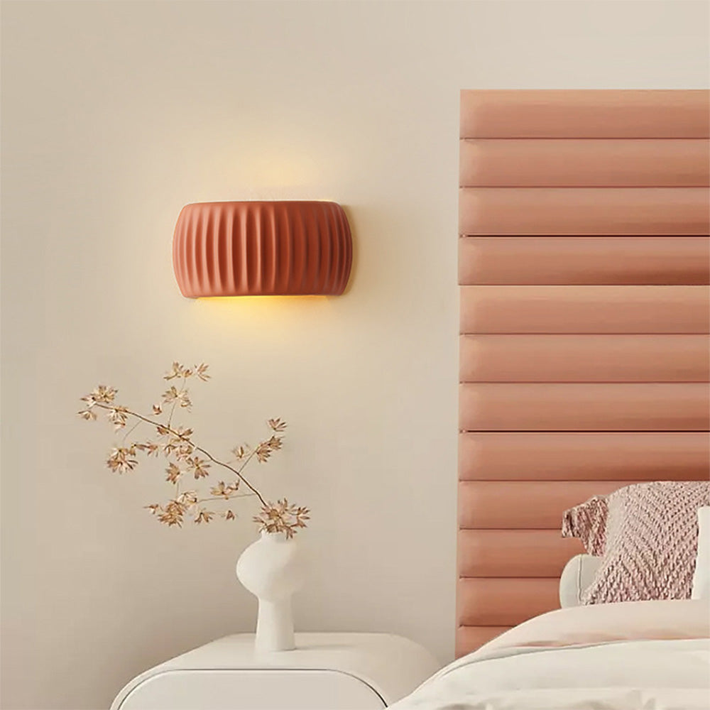 Macaroon Cream Color Simple Indoor Wall Light