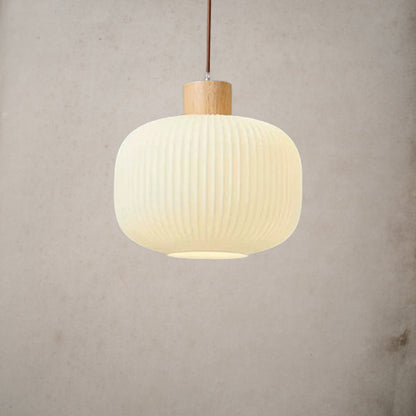 Vintage Lantern Glass Pendant Light