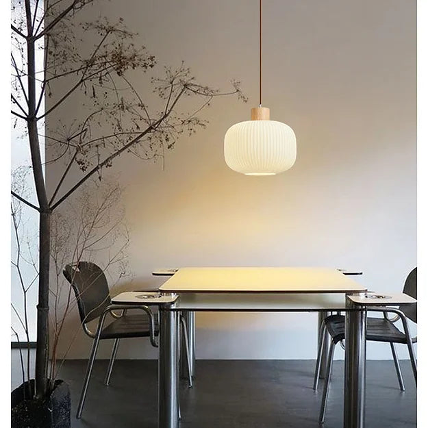 Vintage Lantern Glass Pendant Light