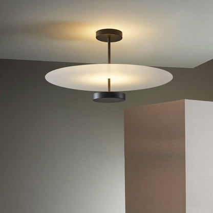 Minimalist round pendant light