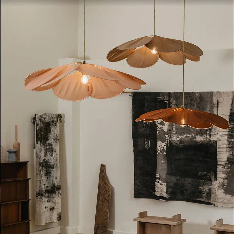 Petal pendant light