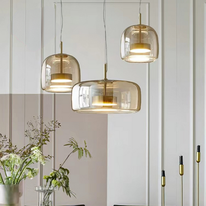 Modern glass pendant lights