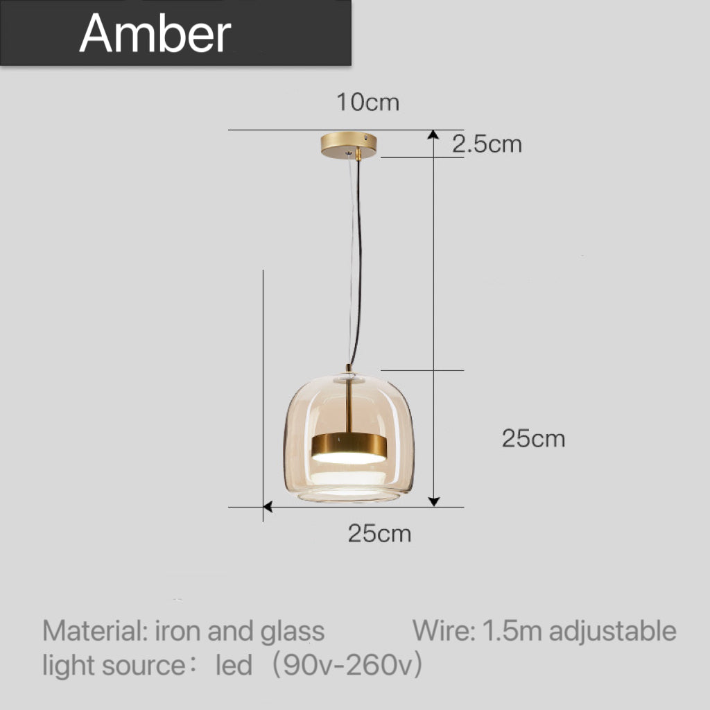 Modern glass pendant lights