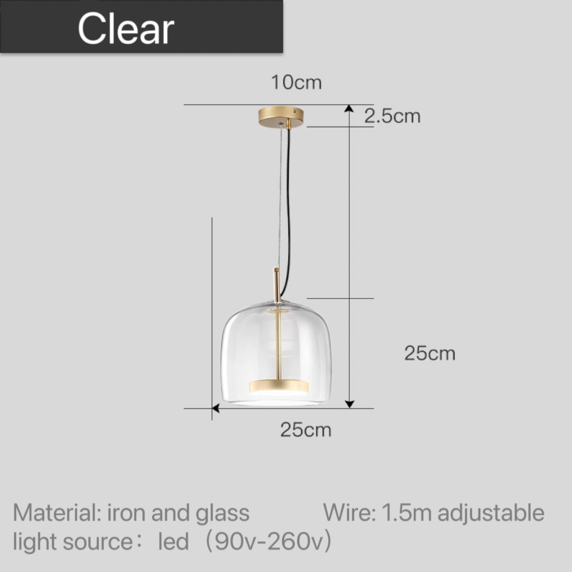 Modern glass pendant lights