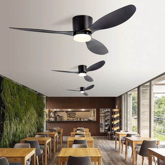 Nordic led ceiling fan lamp