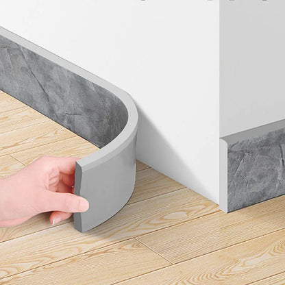 Waterproof housing self-adhesive skirting board