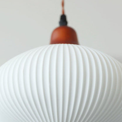 Vintage Nordic Ceramic White Pendant Light For Dining Room