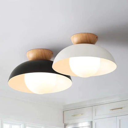 Modern Minimalist Semi-Flush Mount Ceiling Light