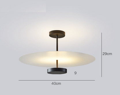 Minimalist round pendant light