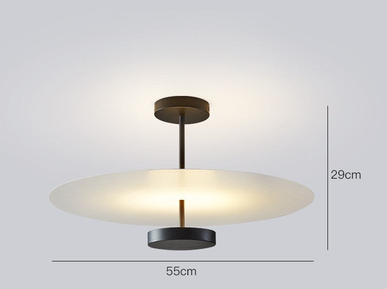 Minimalist round pendant light